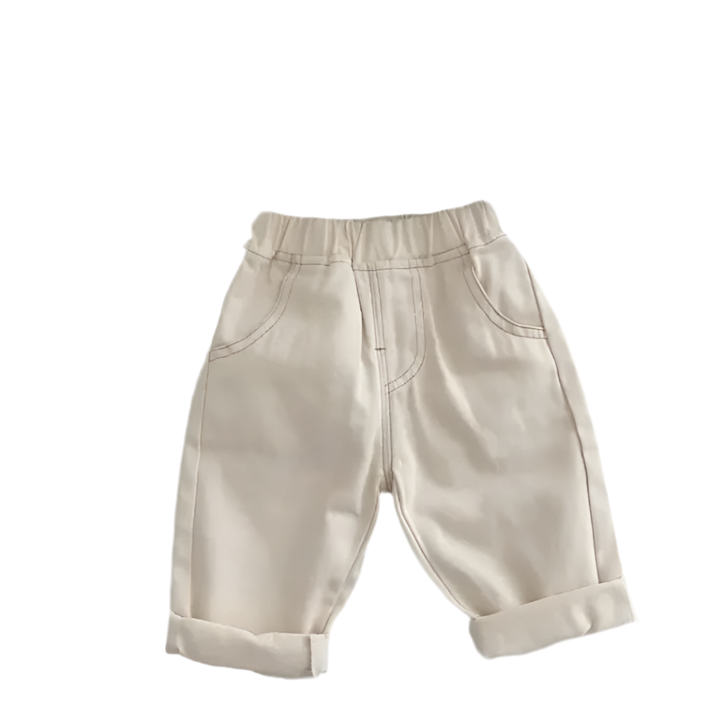 Soft Casual Children Simple Solid Color Jeans