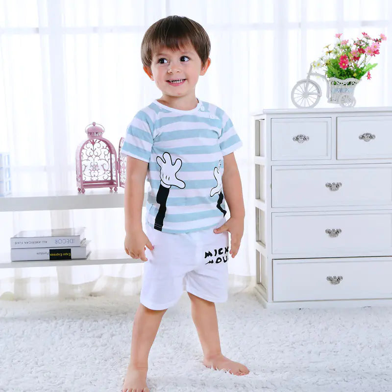New Cotton Baby Outfit Set (Summer 2-Piece)