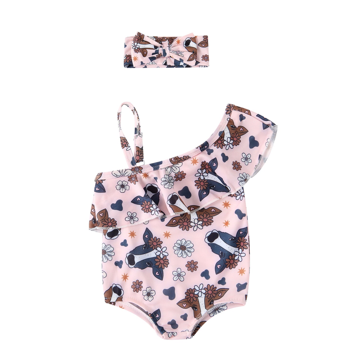 Silky Soft Fabric Lace-up Swimsuit