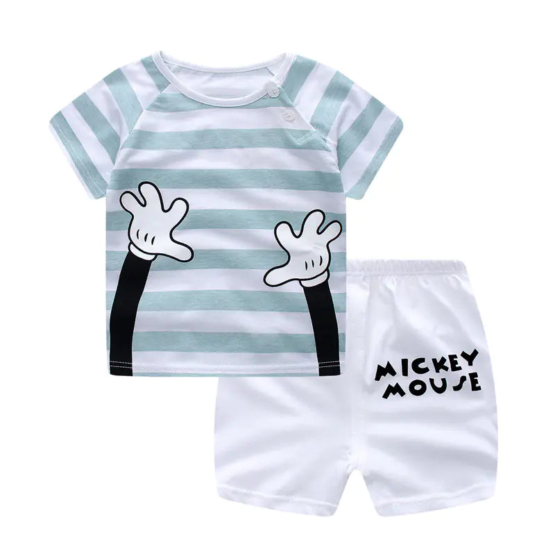 New Cotton Baby Outfit Set (Summer 2-Piece)