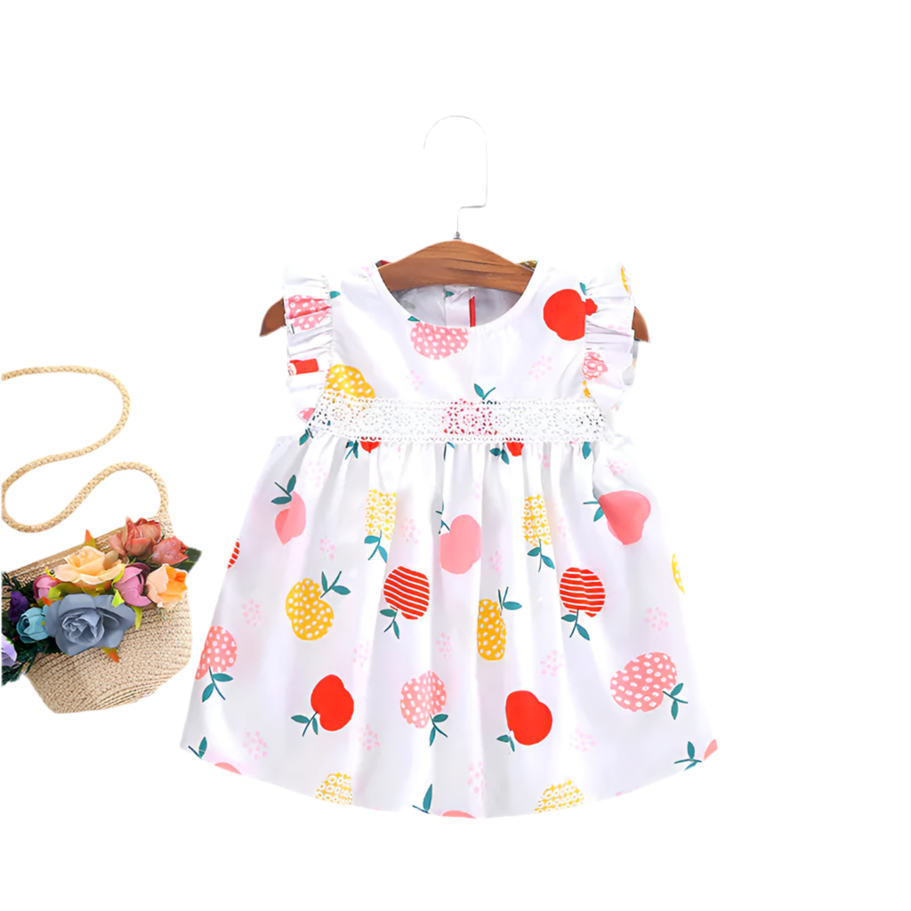Pineapple Print Baby Dress