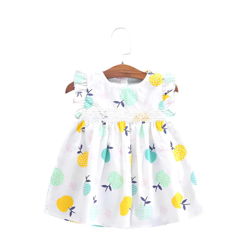Pineapple Print Baby Dress