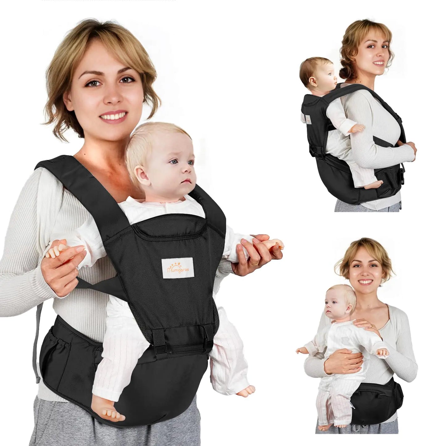 Baby Carrier 6-in-1 Baby Carrier Newborn to Toddler Front and Back