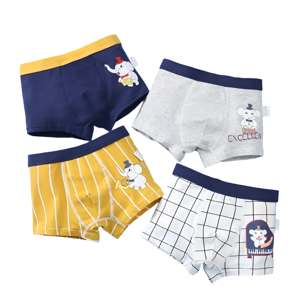 Boys' Cartoon Cotton Boxer Shorts Set