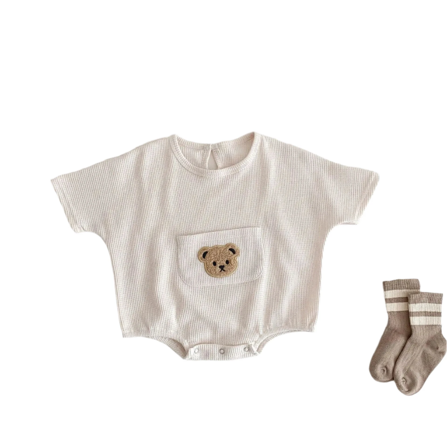 Baby Bat Sleeve Romper Outfit