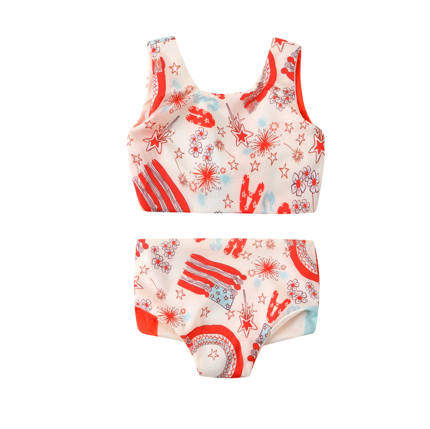 Silky Soft Fabric Lace-up Swimsuit