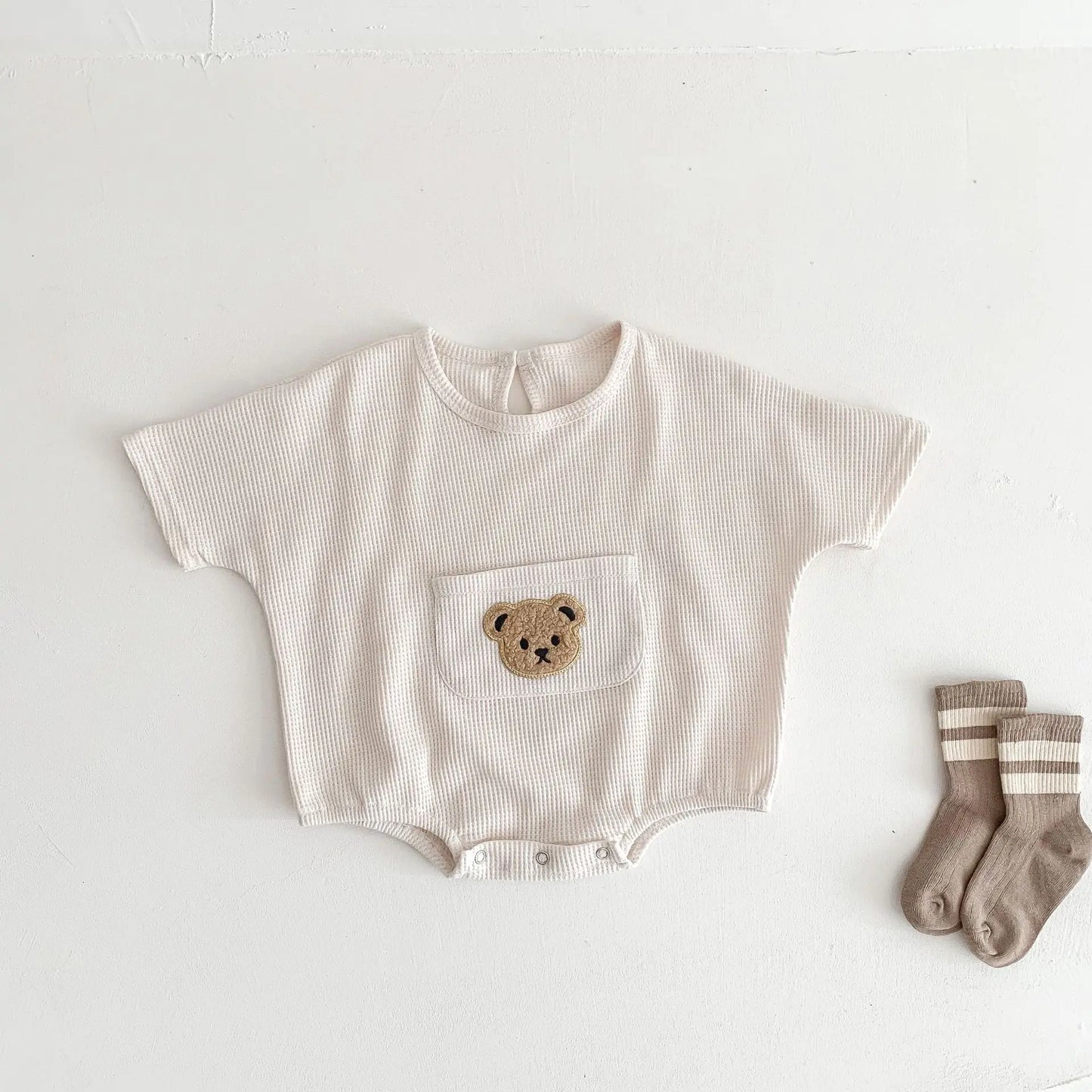 Baby Bat Sleeve Romper Outfit