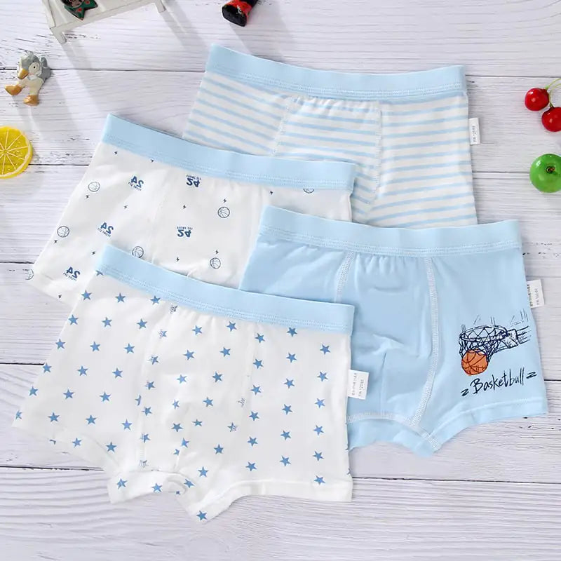 Boys' Cartoon Cotton Boxer Shorts Set