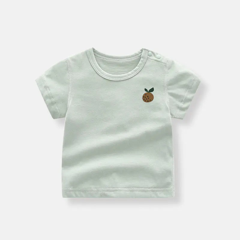 Organic Cotton Short Sleeve Baby T-Shirt for Summer