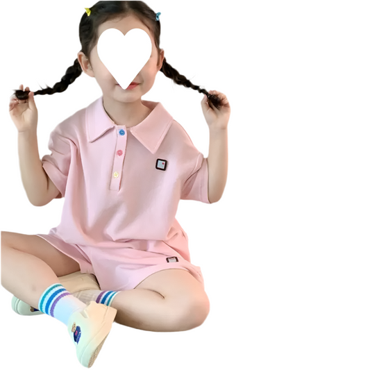 Girls' Summer Two-Piece Fashion Sports Outfit