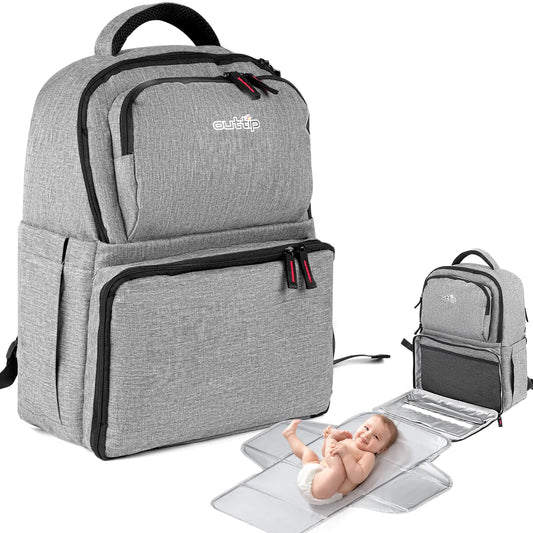 Baby Diaper Bag BackpackWith Detachable Portable Changing Pad