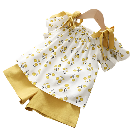 Floral T-Shirt and Shorts Set