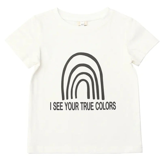 Cotton Rainbow Print T-Shirt