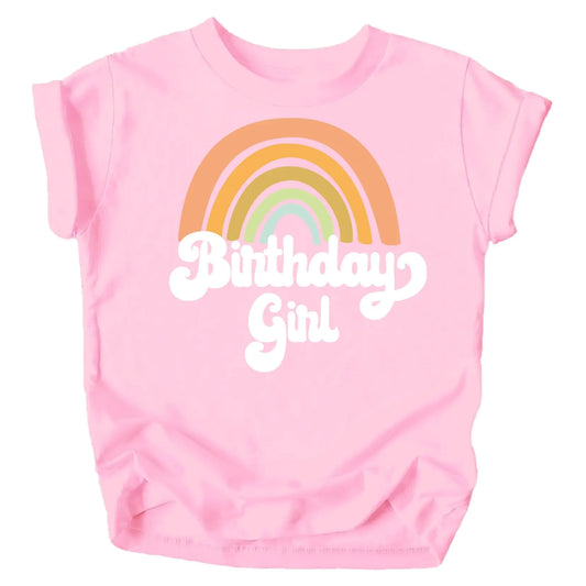 Rainbow Birthday Girl Colorful Shirts