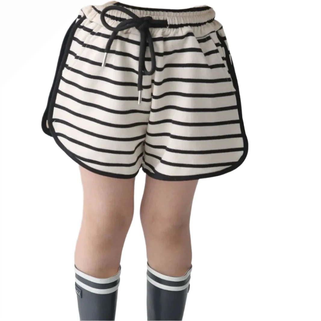 Kids Knitted Stripe Shorts