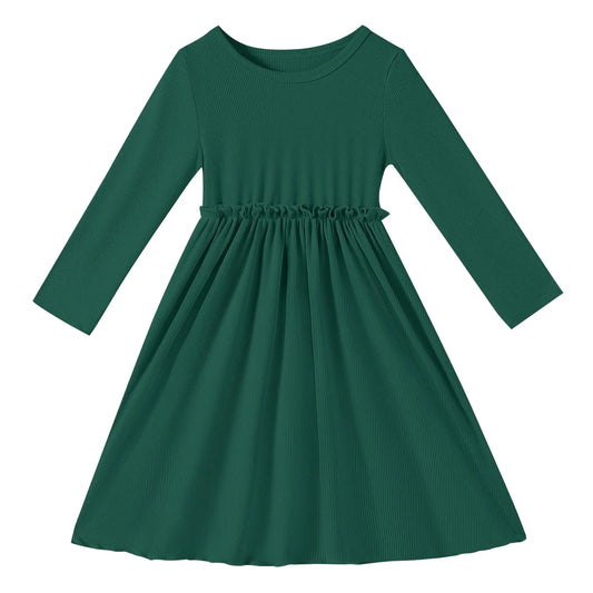 Long Sleeve Soft A-Line Dress