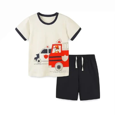 David Bella Boys' Cotton Summer Outfit Set for Kids