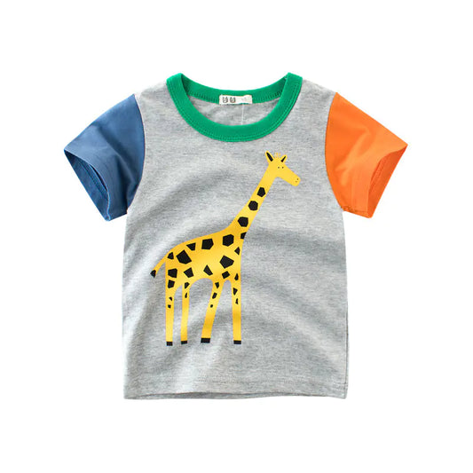 New Children's Short Sleeve T-Shirt for Boys
