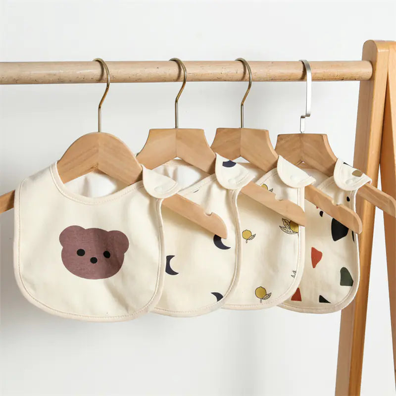 Waterproof Cartoon Cotton Bibs for Infants (Newborn)