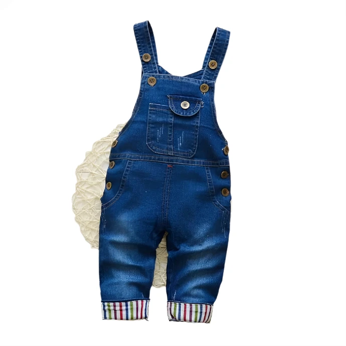Toddler Boys' Denim Overalls Jeans Jumpsuit