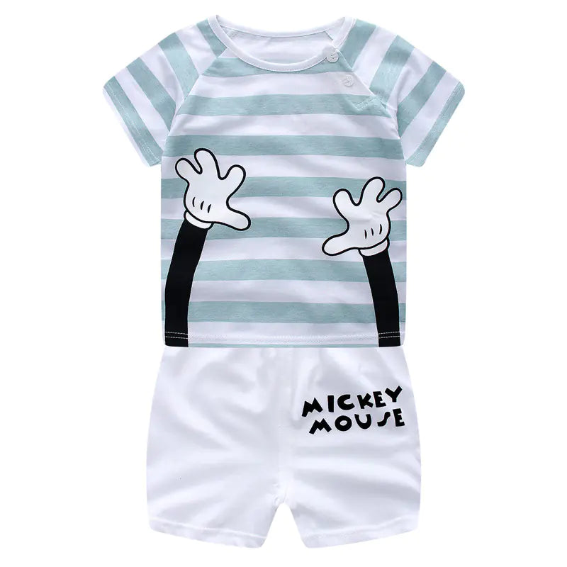 New Cotton Baby Outfit Set (Summer 2-Piece)