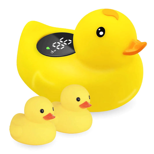 Bathing Tub Toy Newborn Bath Essentials Gift for Mom Kid Girls Boys (Duck)