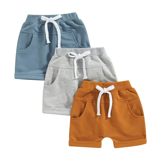 3-Pack Pull-on Jogger Shorts