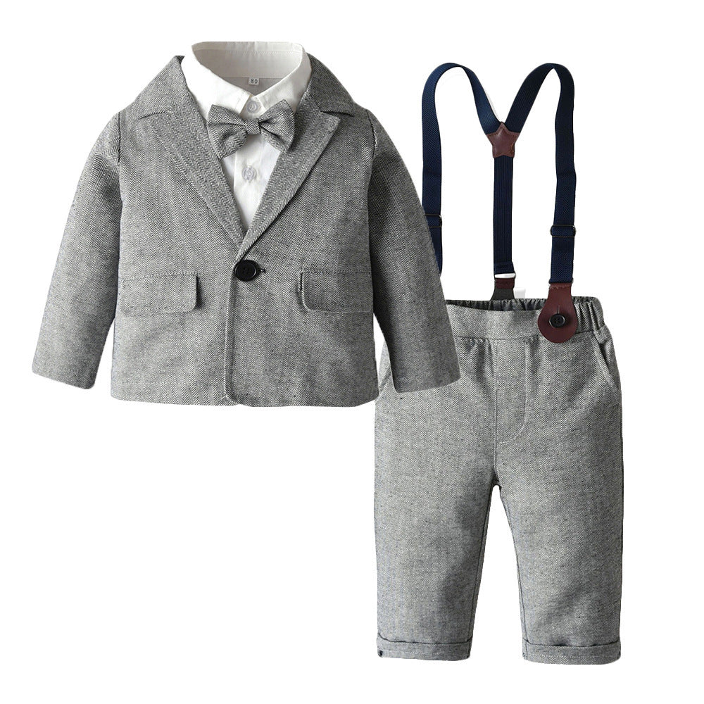 Cotton White Shirt Trousers Birthday Flower Suit