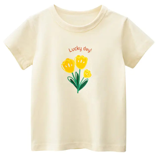 Floral T-Shirt for Toddler Girls