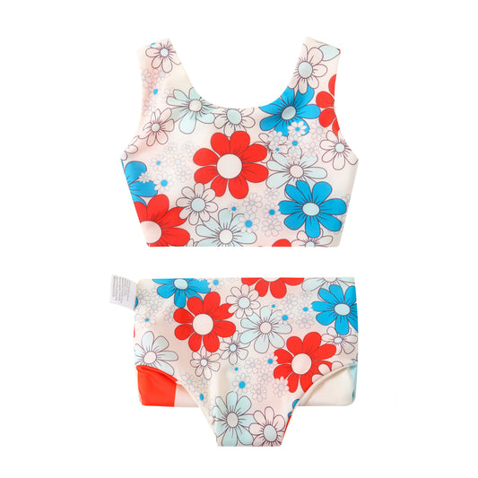Silky Soft Fabric Lace-up Swimsuit