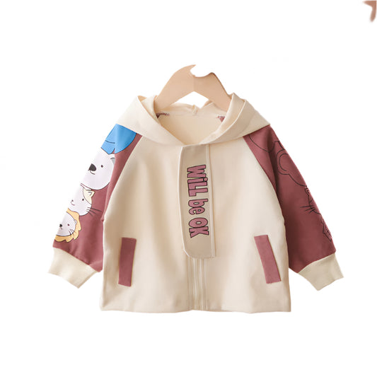 Coat Corduroy Hoodie Long Sleeve