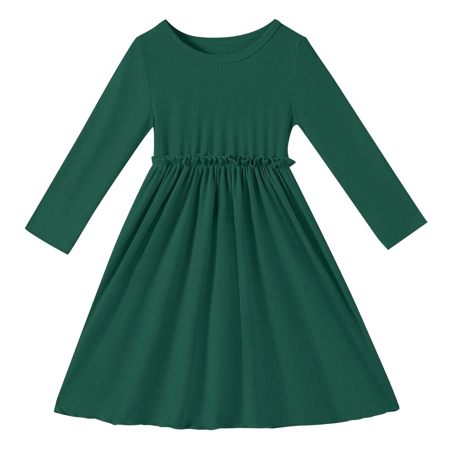 Long Sleeve Soft A-Line Dress