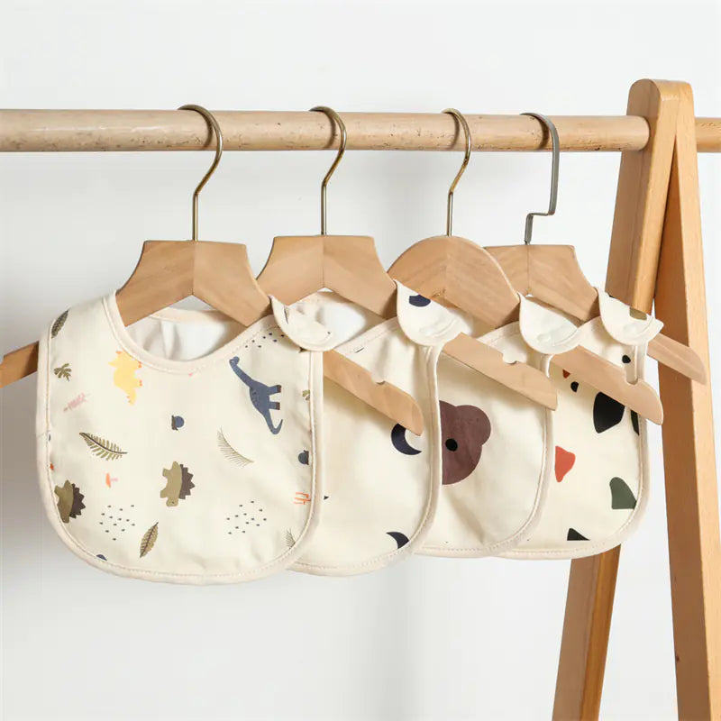 Waterproof Cartoon Cotton Bibs for Infants (Newborn)