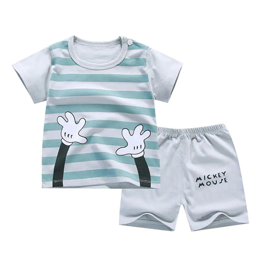 New Cotton Baby Outfit Set (Summer 2-Piece)