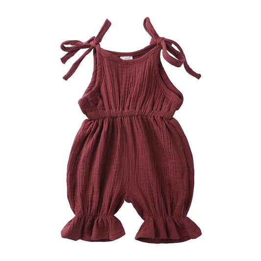 Romper with Lace Trim