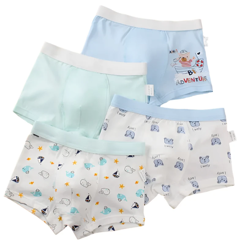 Boys' Cartoon Cotton Boxer Shorts Set